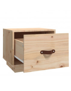Comodini 2 pz 40x34x35 cm in Legno Massello di Pino