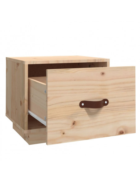 Comodini 2 pz 40x34x35 cm in Legno Massello di Pino