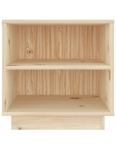 Comodini 2 pz 40x34x40 cm in Legno Massello di Pino