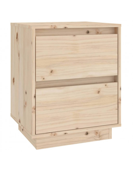 Comodini 2 pz 40x35x50 cm in Legno Massello di Pino