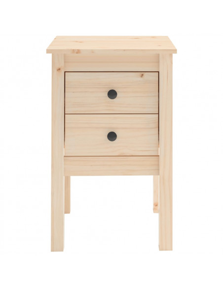 Comodini 2 pz 40x35x61,5 cm in Legno Massello di Pino