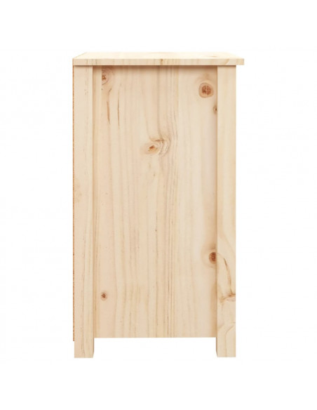 Comodini 2 pz 40x35x61,5 cm in Legno Massello di Pino