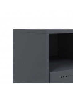 Comodini 2 pz Antracite 36x39x43,5 cm in Acciaio