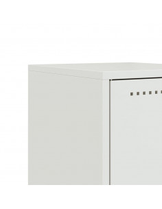 Comodini 2 pz Bianchi 36x39x43,5 cm in Acciaio