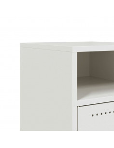 Comodini 2 pz Bianchi 36x39x59 cm in Acciaio