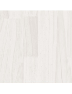 Comodini 2 pz Bianchi 40x29,5x64 cm in Legno Massello di Pino