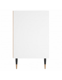 Comodini 2 pz Bianchi 40x30x50 cm in Legno Multistrato