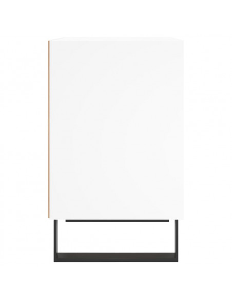 Comodini 2 pz Bianchi 40x30x50 cm in Legno Multistrato