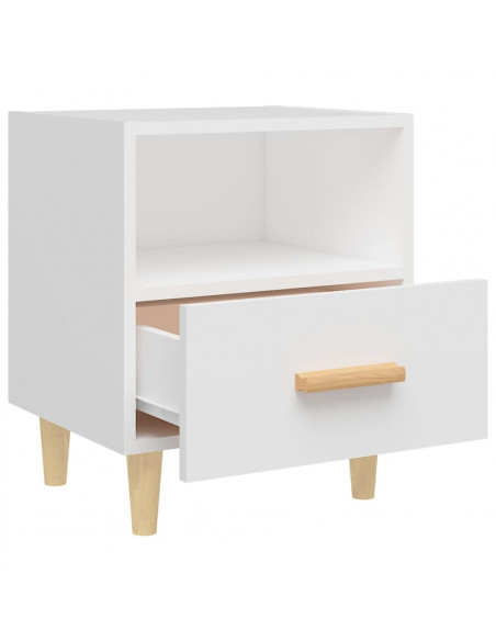 Comodini 2 pz Bianchi 40x35x47 cm