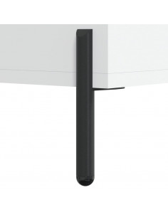 Comodini 2 pz Bianchi 40x35x47,5 cm in Legno Multistrato