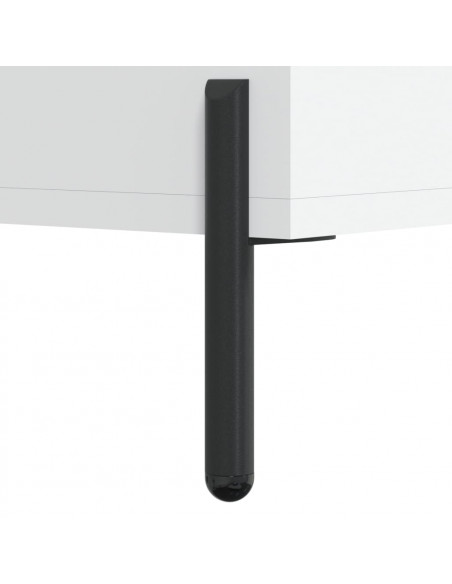 Comodini 2 pz Bianchi 40x35x47,5 cm in Legno Multistrato