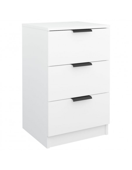 Comodini 2 pz Bianchi 40x36x65 cm