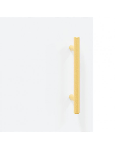 Comodini 2 pz Bianchi 40x40x50 cm in Legno Multistrato