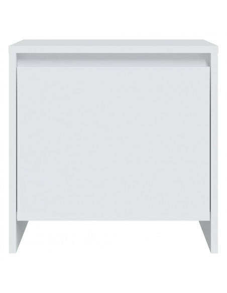 Comodini 2 pz Bianchi 45x34x44,5 cm in Truciolato