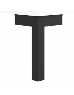 Comodini 2 pz Bianco Lucido 40x35x47,5 cm in Legno Multistrato