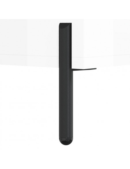 Comodini 2 pz Bianco Lucido 40x35x47,5 cm in Legno Multistrato