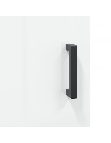 Comodini 2 pz Bianco Lucido 40x40x50 cm in Legno Multistrato
