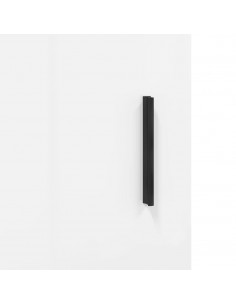 Comodini 2 pz Bianco Lucido 40x40x50 cm in Legno Multistrato