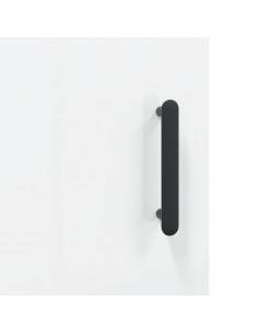 Comodini 2 pz Bianco Lucido 40x40x50 cm in Legno Multistrato