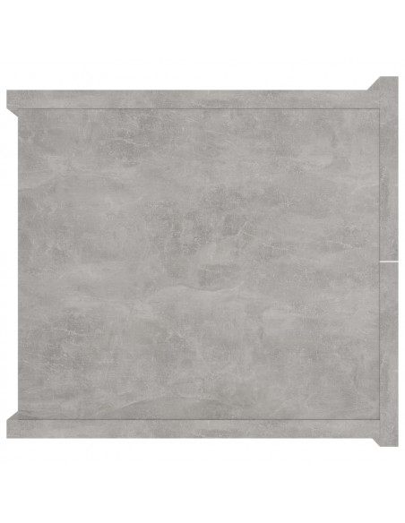 Comodini 2 pz Grigio Cemento 40x30x30 cm in Legno Multistrato