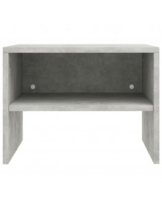 Comodini 2 pz Grigio Cemento 40x30x30 cm in Legno Multistrato