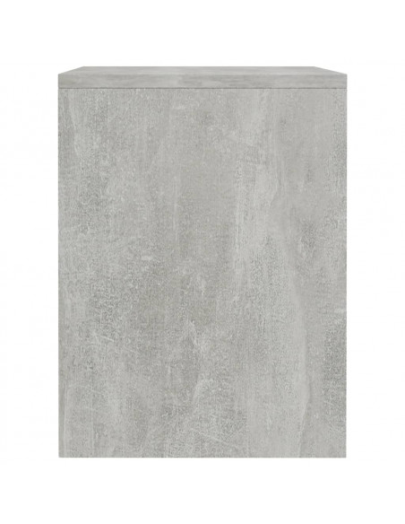 Comodini 2 pz Grigio Cemento 40x30x40 cm in Legno Multistrato
