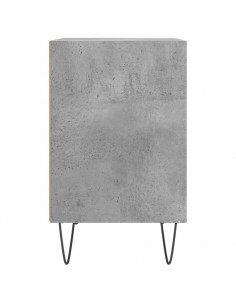 Comodini 2 pz Grigio Cemento 40x30x50 cm in Legno Multistrato