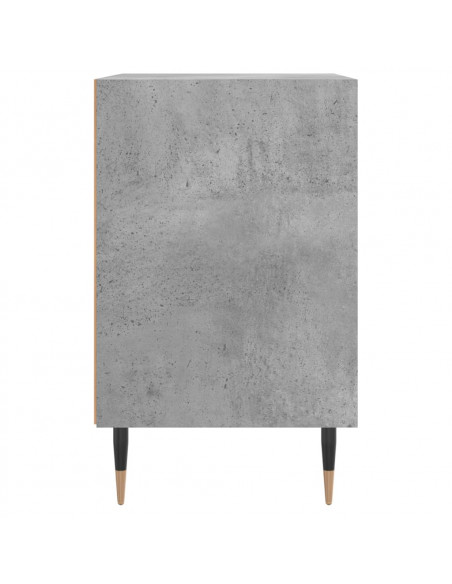 Comodini 2 pz Grigio Cemento 40x30x50 cm in Legno Multistrato