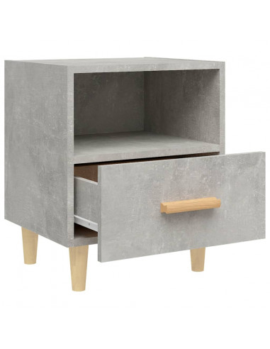 Comodini 2 pz Grigio Cemento 40x35x47 cm