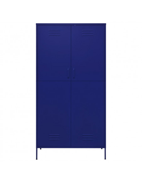 Armadio Blu Marino 90x50x180 cm in Acciaio