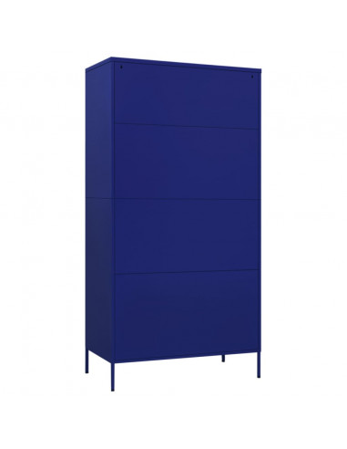 Armadio Blu Marino 90x50x180 cm in Acciaio