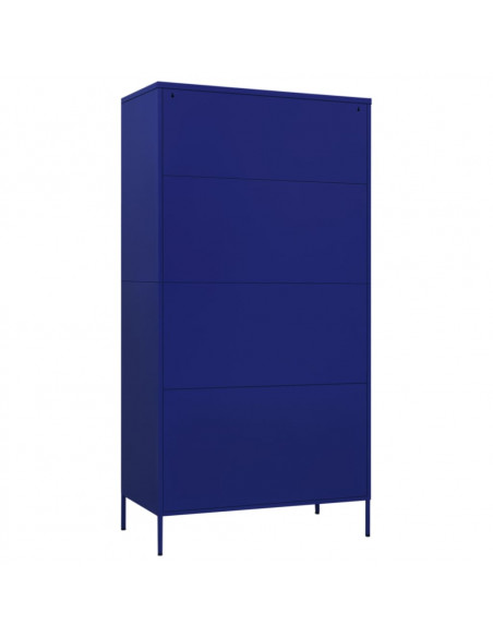 Armadio Blu Marino 90x50x180 cm in Acciaio