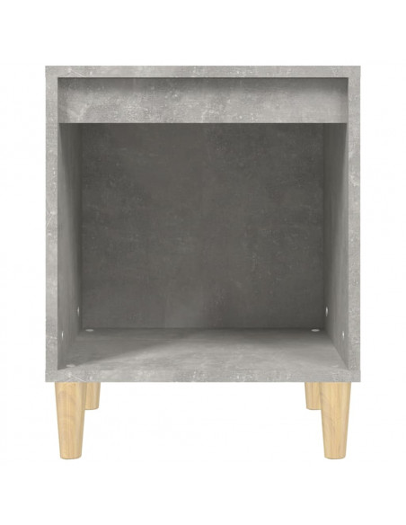 Comodini 2 pz Grigio Cemento 40x35x50 cm
