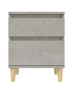 Comodini 2 pz Grigio Cemento 40x35x50 cm