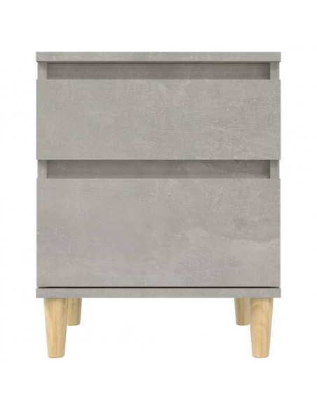 Comodini 2 pz Grigio Cemento 40x35x50 cm