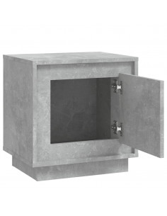 Comodini 2 pz Grigio Cemento 44x35x45 cm in Legno Multistrato
