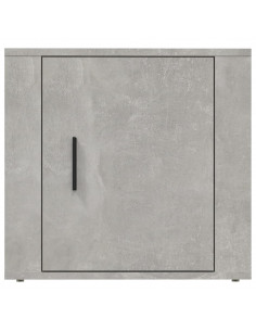 Comodini 2 pz Grigio Cemento 50x39x47 cm