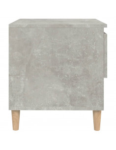 Comodini 2 pz Grigio Cemento 50x46x50 cm in Legno Multistrato