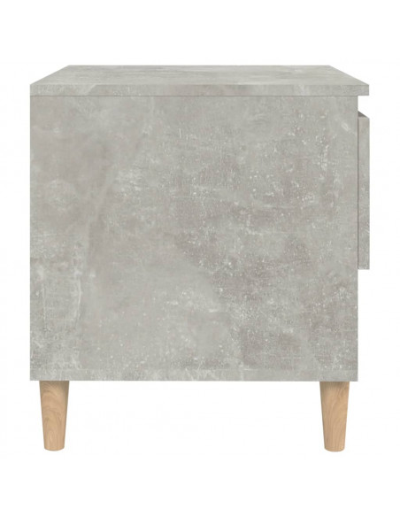 Comodini 2 pz Grigio Cemento 50x46x50 cm in Legno Multistrato