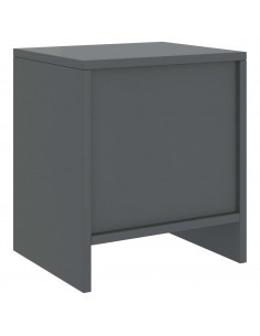 Comodini 2 pz Grigio Scuro 35x30x40 cm in Pino Massello