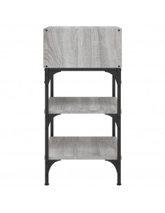 Comodini 2 pz Grigio Sonoma 35x34,5x70 cm in Legno Multistrato