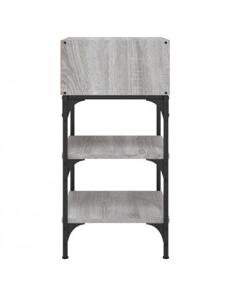 Comodini 2 pz Grigio Sonoma 35x34,5x70 cm in Legno Multistrato