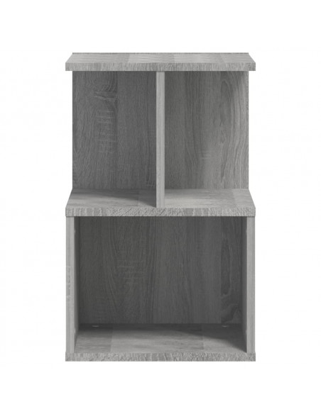 Comodini 2 pz Grigio Sonoma 35x35x55 cm in Legno Multistrato