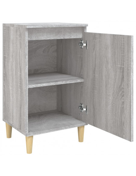 Comodini 2 pz Grigio Sonoma 40x35x70 cm in Legno Multistrato