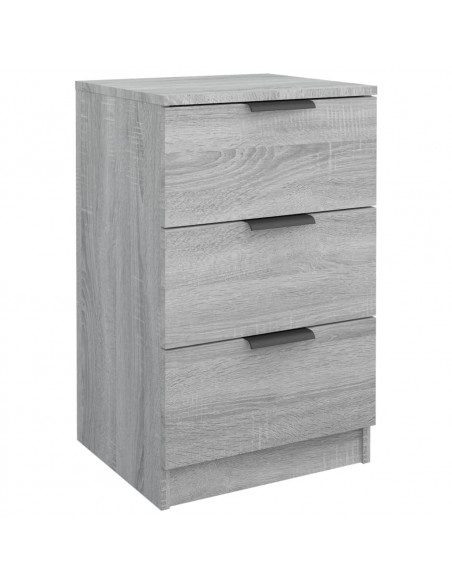 Comodini 2 pz Grigio Sonoma 40x36x65 cm