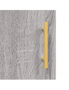 Comodini 2 pz Grigio Sonoma 40x40x50 cm in Legno Multistrato