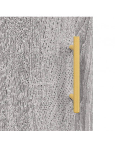 Comodini 2 pz Grigio Sonoma 40x40x50 cm in Legno Multistrato