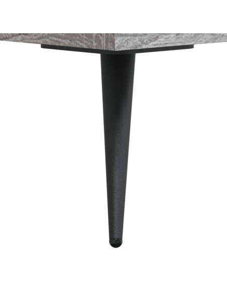 Comodini 2 pz Grigio Sonoma 40x40x50 cm in Legno Multistrato