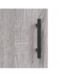 Comodini 2 pz Grigio Sonoma 40x40x50 cm in Legno Multistrato