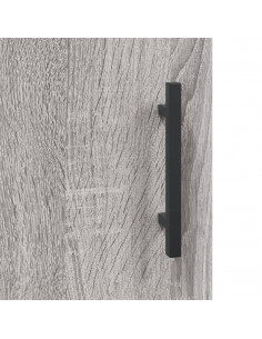 Comodini 2 pz Grigio Sonoma 40x40x50 cm in Legno Multistrato